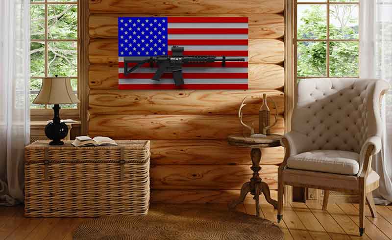 U.S. Flag Wall Display